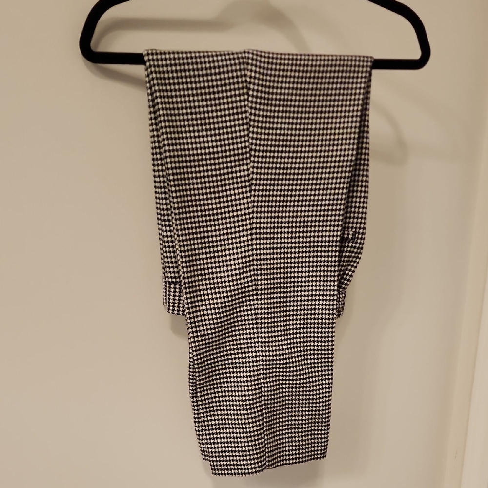 Black and White Houndstooth Pants